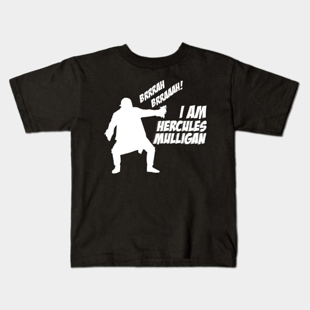 Hercules Mulligan - Hamilton Kids T-Shirt by ivyarchive